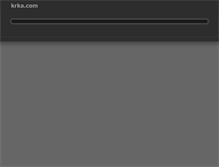 Tablet Screenshot of krka.com